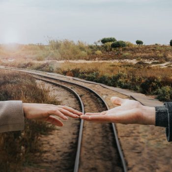 Gemeinsame Reise Hände Reichen Gemeinsame Reise Hände Reichen